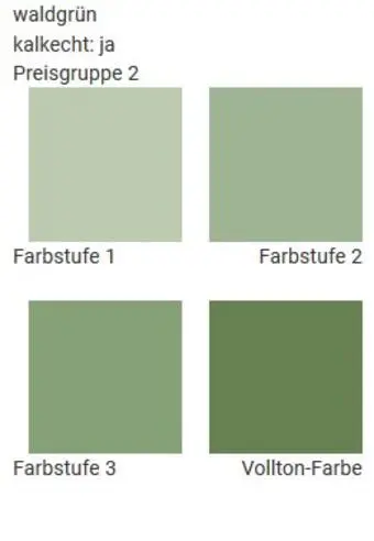 Wandfarben in waldgrün